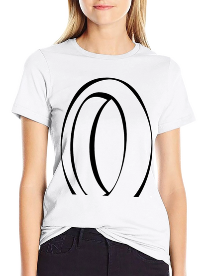 Abstract Circle Graphic Black T-Shirt