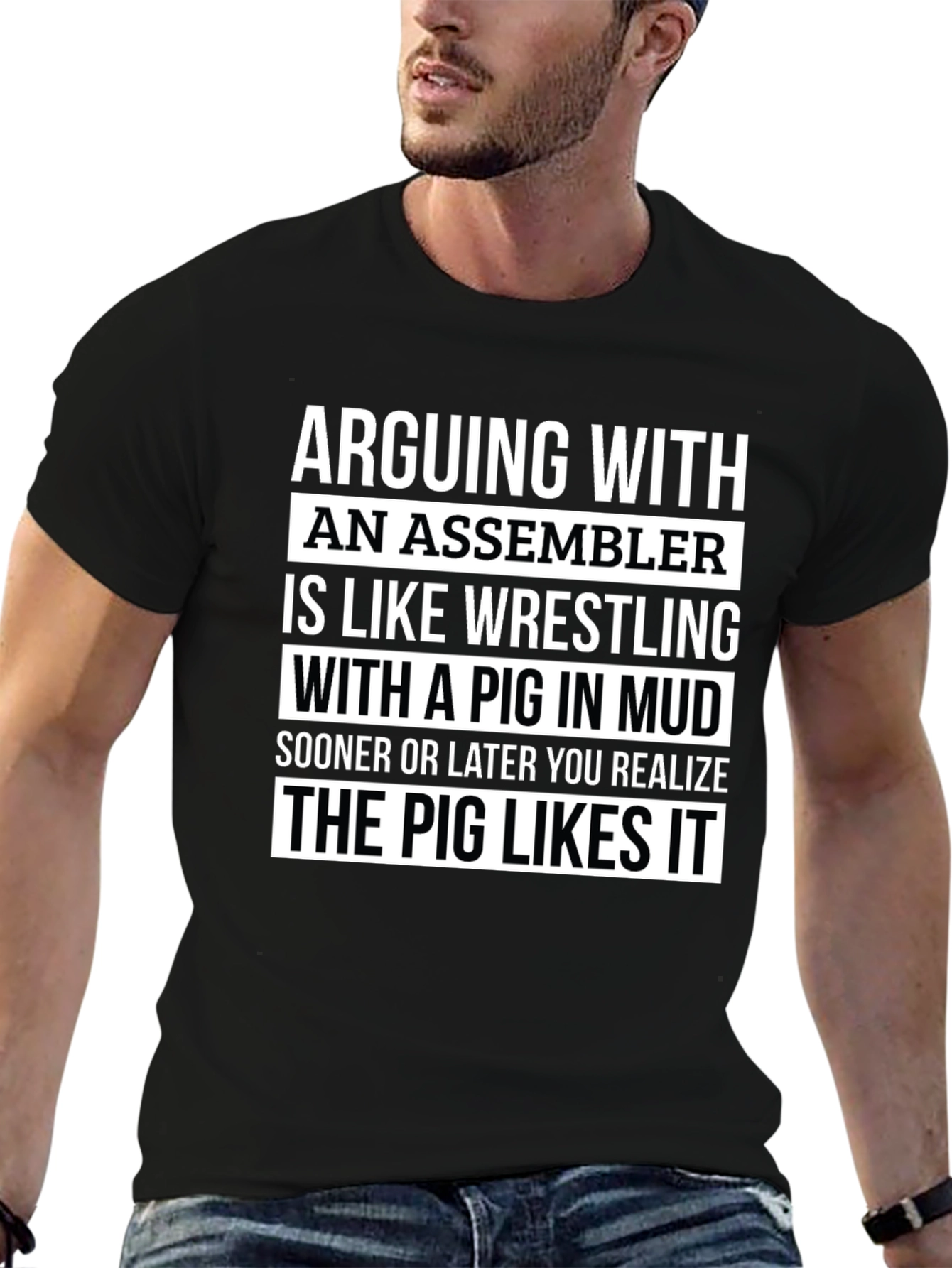 Assembler Pig Wrestling T-Shirt