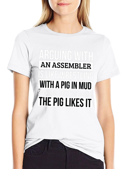 Assembler Pig Wrestling T-Shirt