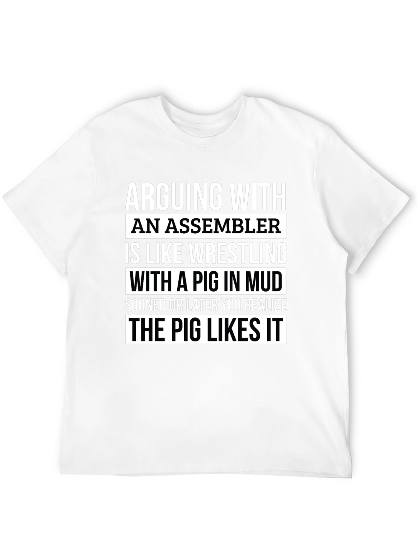 Assembler Pig Wrestling T-Shirt