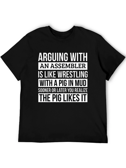 Assembler Pig Wrestling T-Shirt