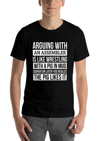 Assembler Pig Wrestling T-Shirt