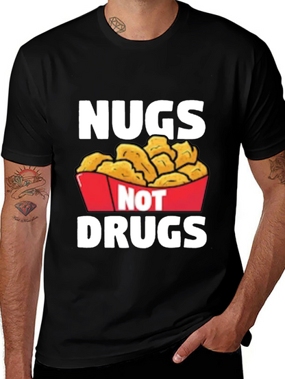 Nugs Not Drugs Graphic T-Shirt - Funny Foodie Tee