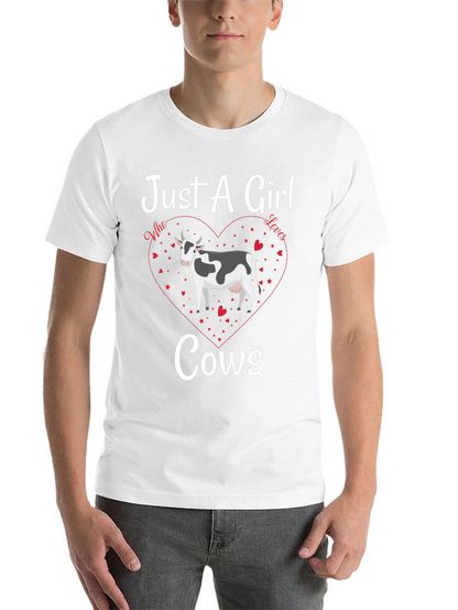 Just A Girl Who Loves Cows Graphic Tee