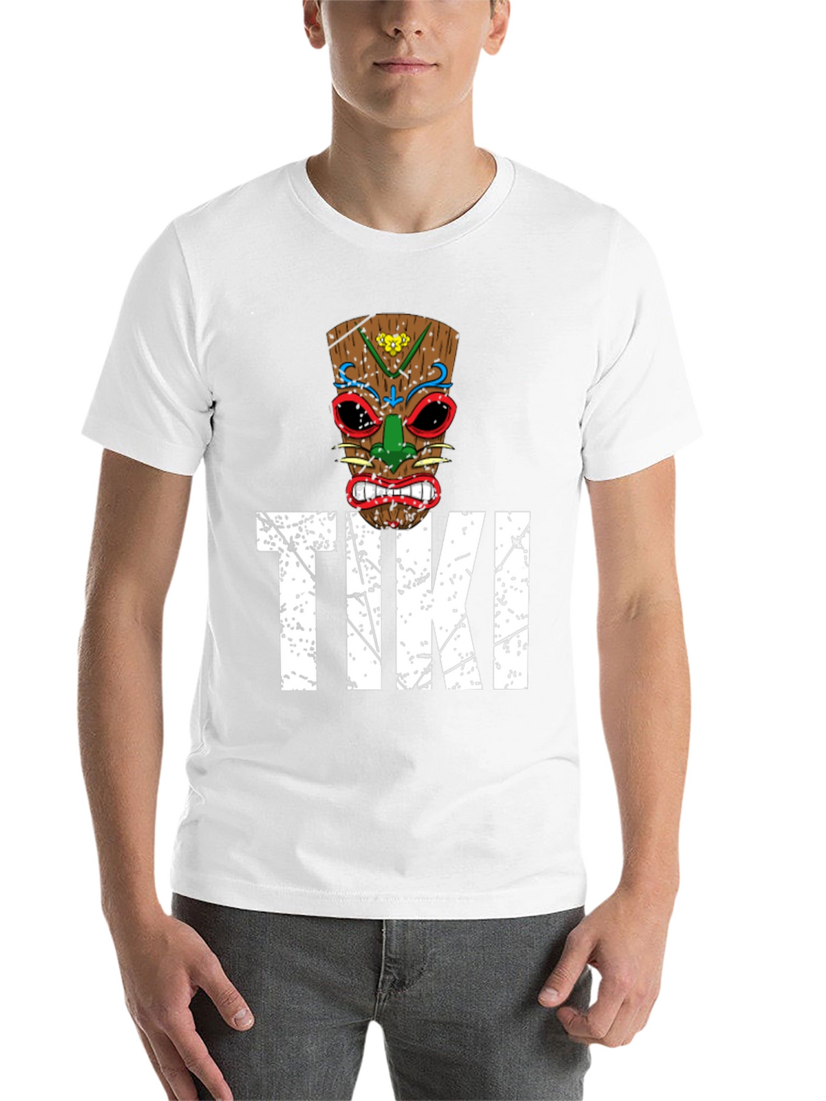 Mens Tiki Graphic T-Shirt