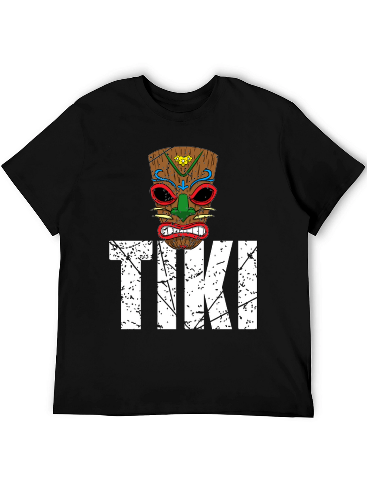 Mens Tiki Graphic T-Shirt