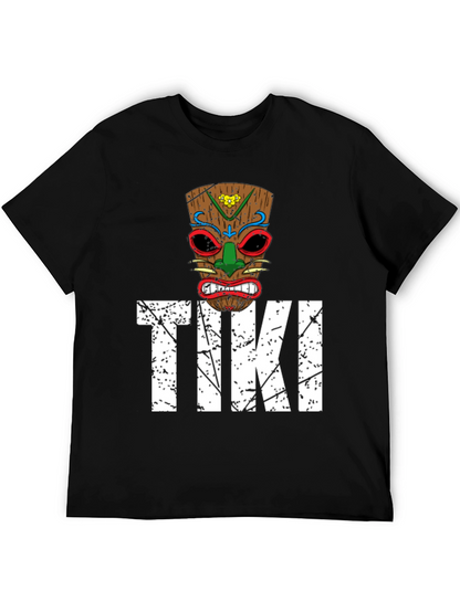 Mens Tiki Graphic T-Shirt