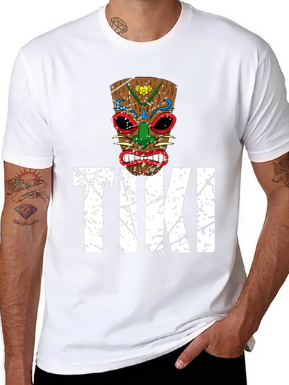 Mens Tiki Graphic T-Shirt