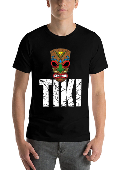 Mens Tiki Graphic T-Shirt