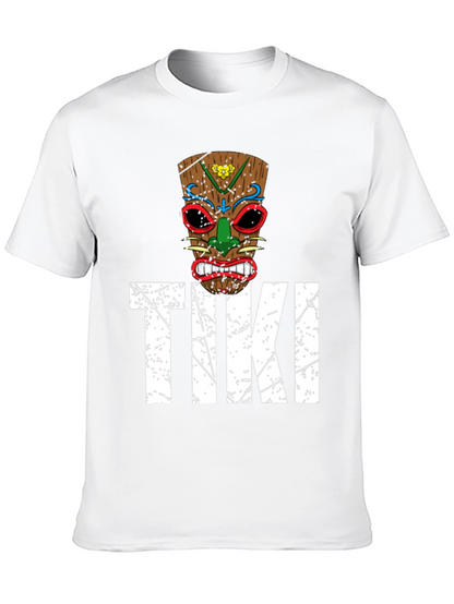 Mens Tiki Graphic T-Shirt