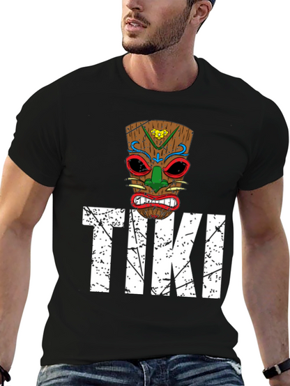 Mens Tiki Graphic T-Shirt