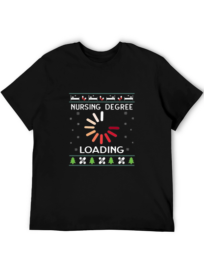 Nursing Degree Loading T-Shirt Ugly Christmas Sweater Style