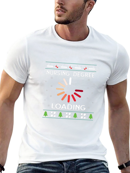 Nursing Degree Loading T-Shirt Ugly Christmas Sweater Style