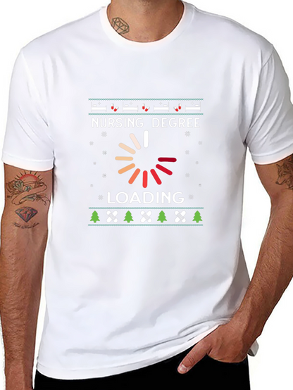 Nursing Degree Loading T-Shirt Ugly Christmas Sweater Style