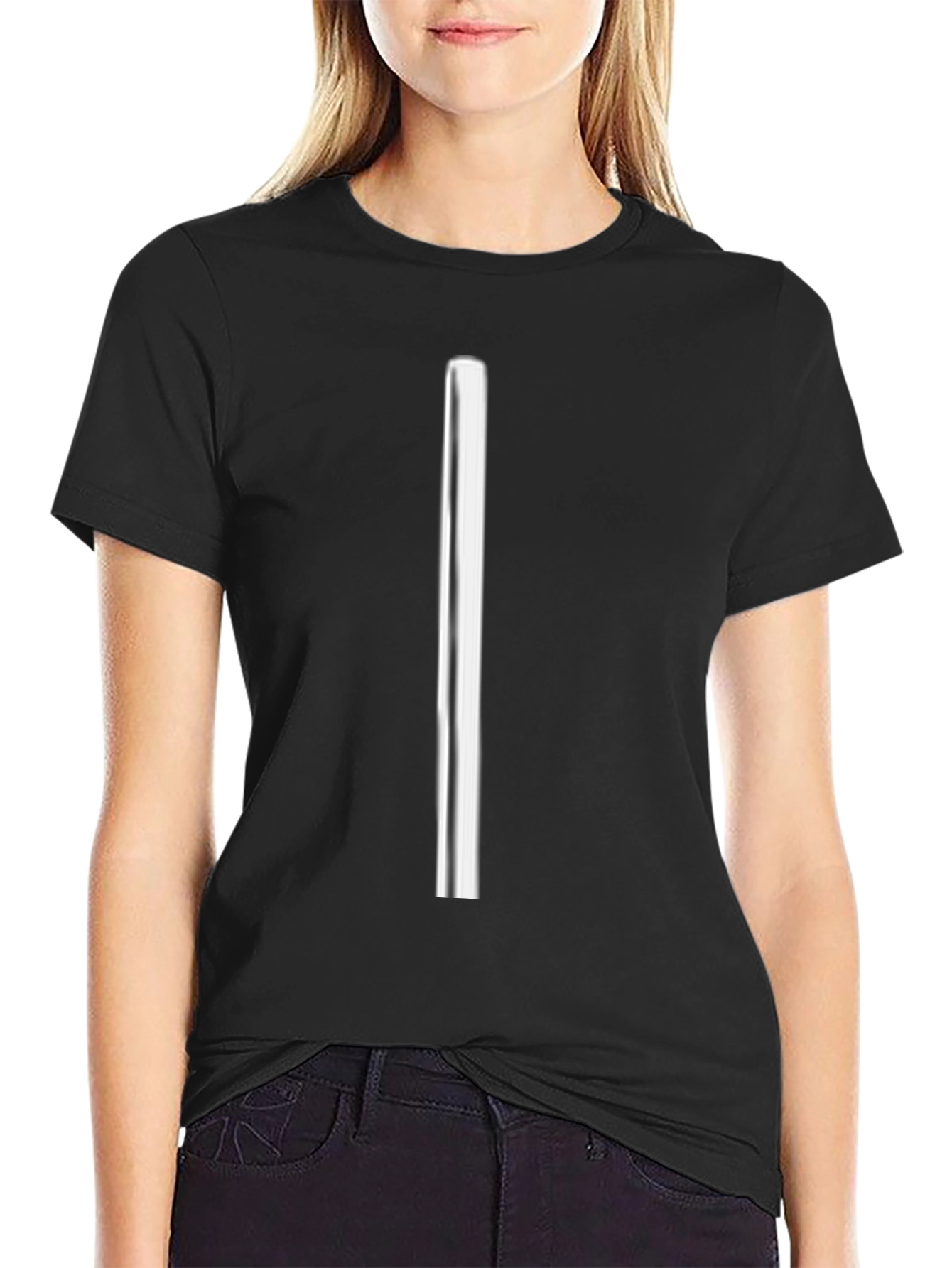 Minimalist Striped Black T-Shirt