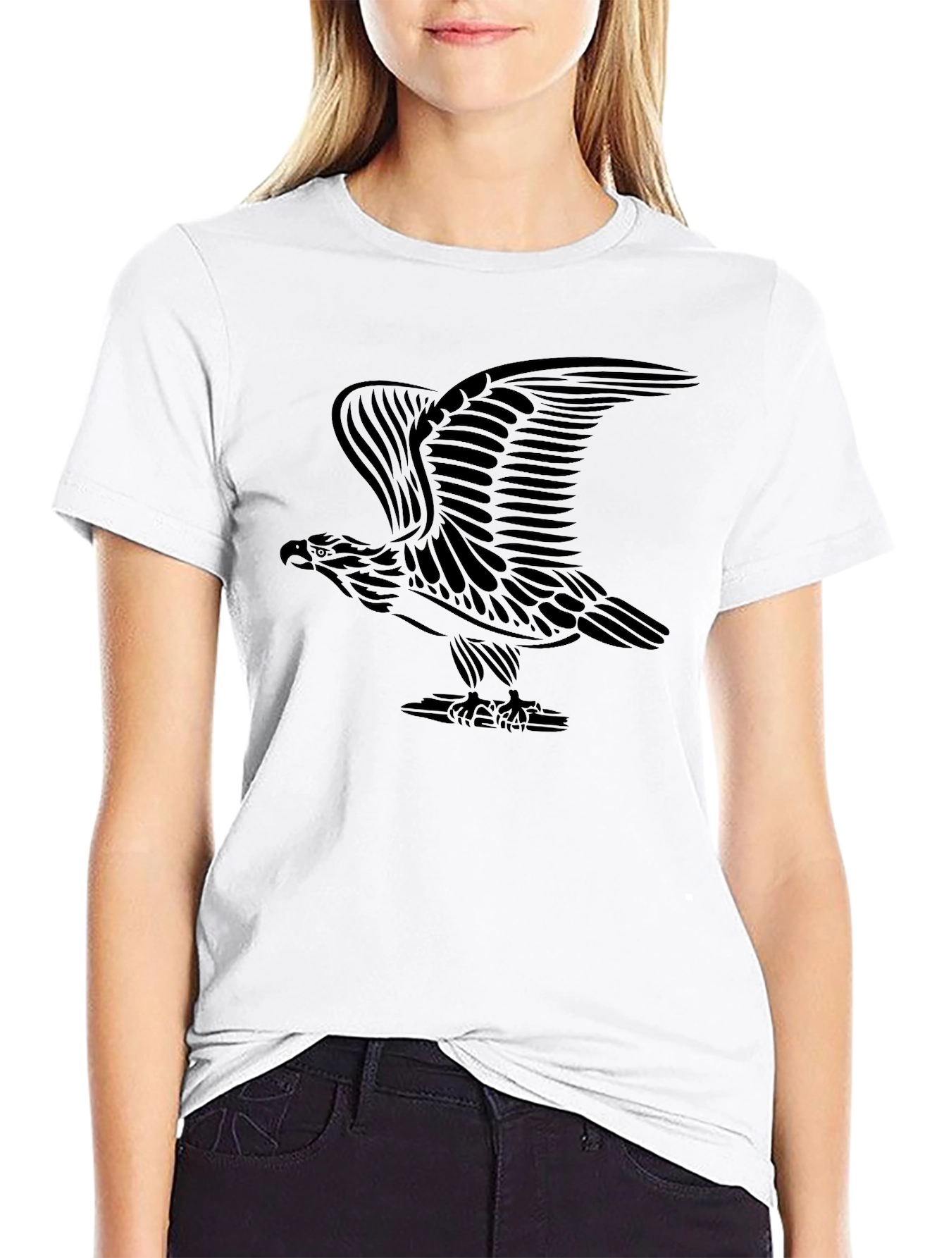 Black Eagle Graphic Tee - Mens Short Sleeve