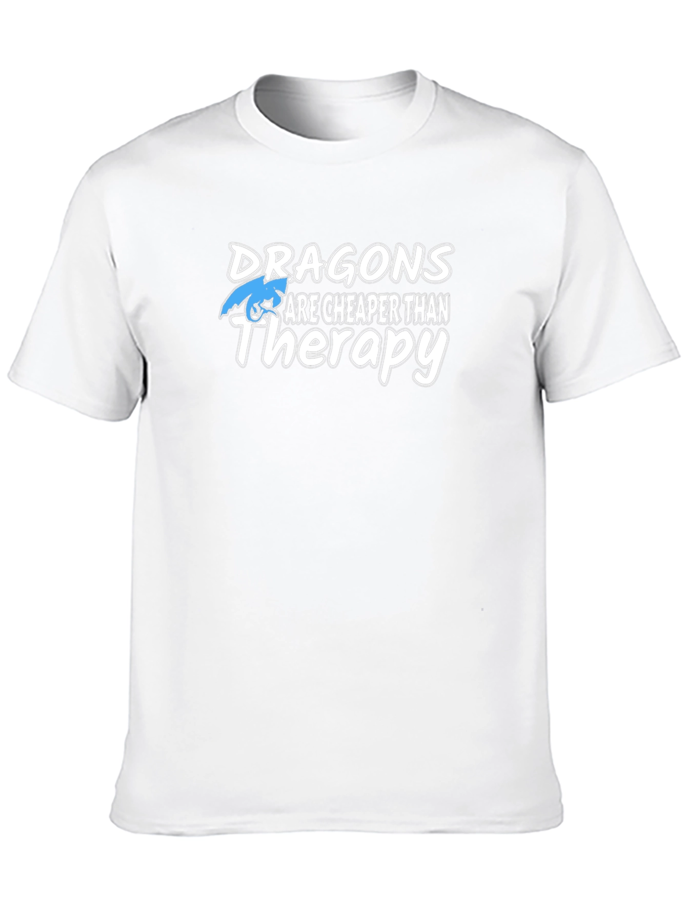 Dragons Are Cheaper Than Therapy Black T-Shirt