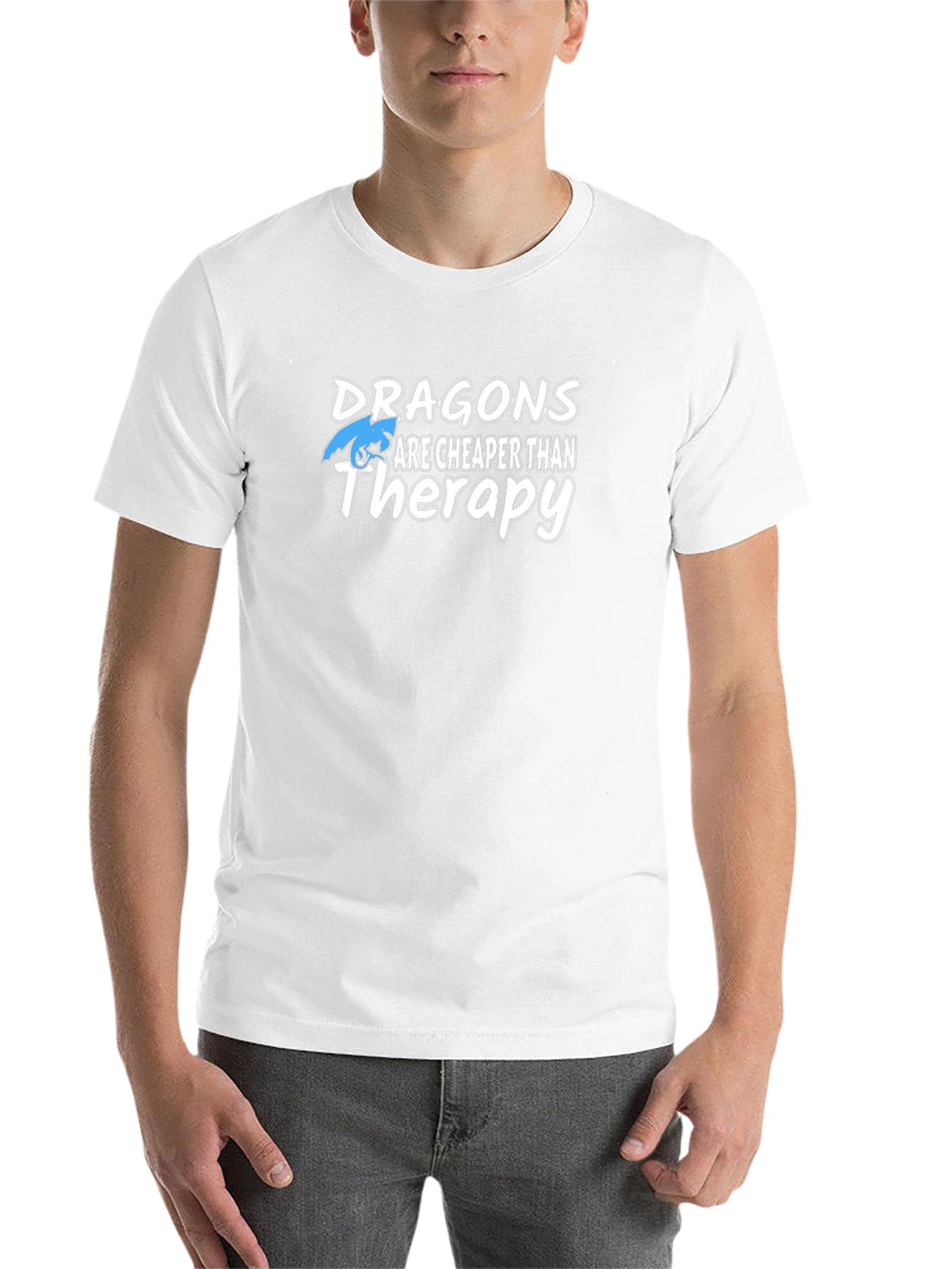 Dragons Are Cheaper Than Therapy Black T-Shirt