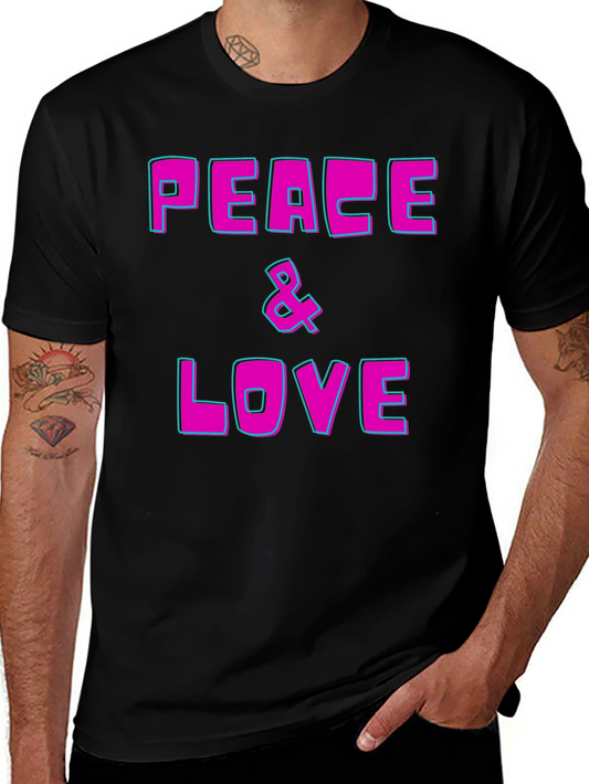 Peace & Love Graphic T-Shirt