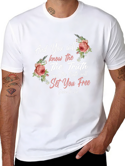 Truth Will Set You Free Floral T-Shirt