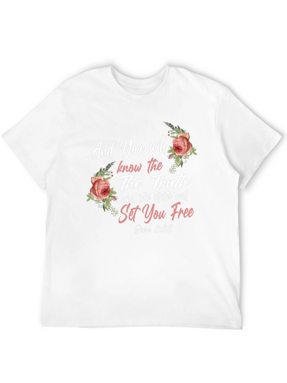Truth Will Set You Free Floral T-Shirt