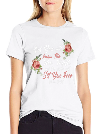 Truth Will Set You Free Floral T-Shirt
