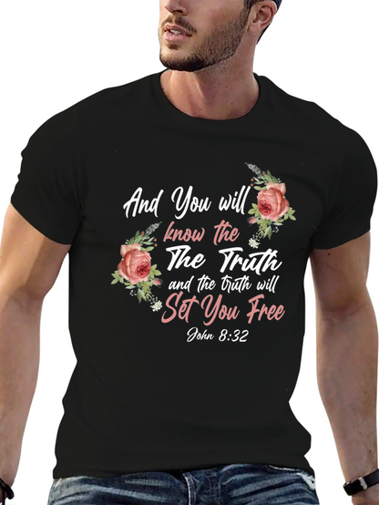 Truth Will Set You Free Floral T-Shirt
