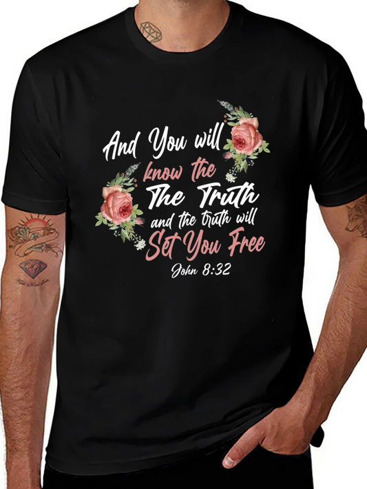 Truth Will Set You Free Floral T-Shirt