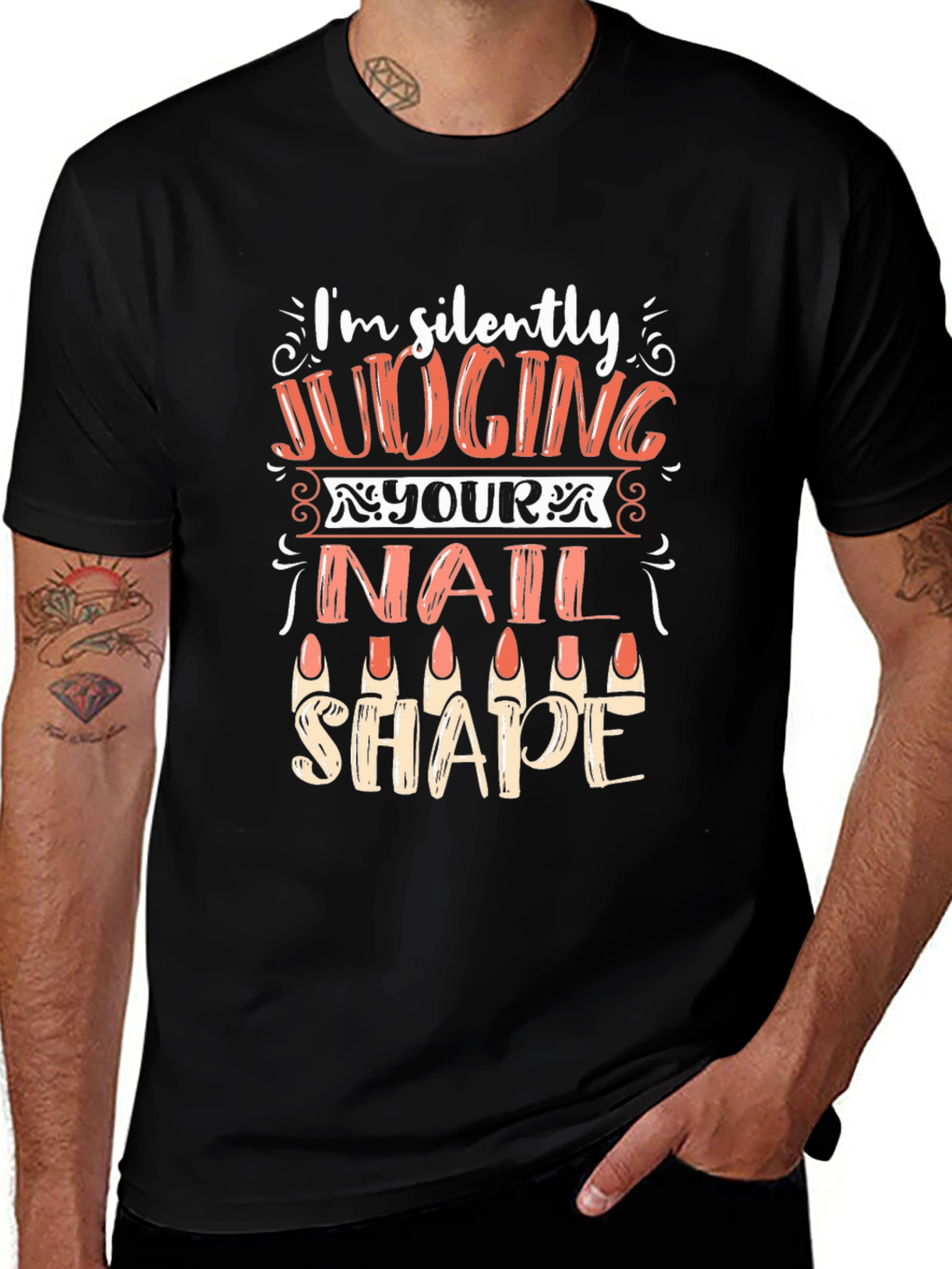 Funny Nail Shape Judging T-Shirt