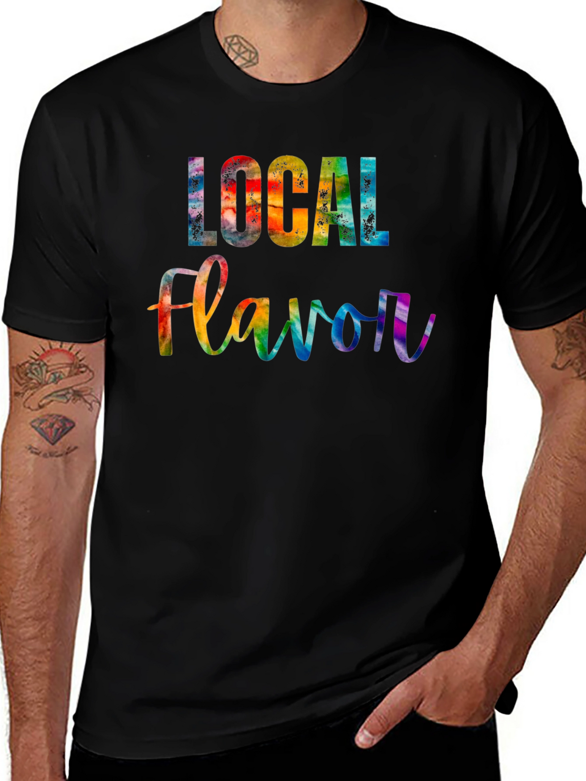 Local Flavor Rainbow Graphic Tee
