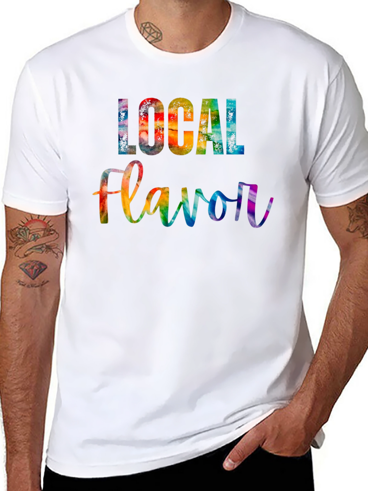 Local Flavor Rainbow Graphic Tee