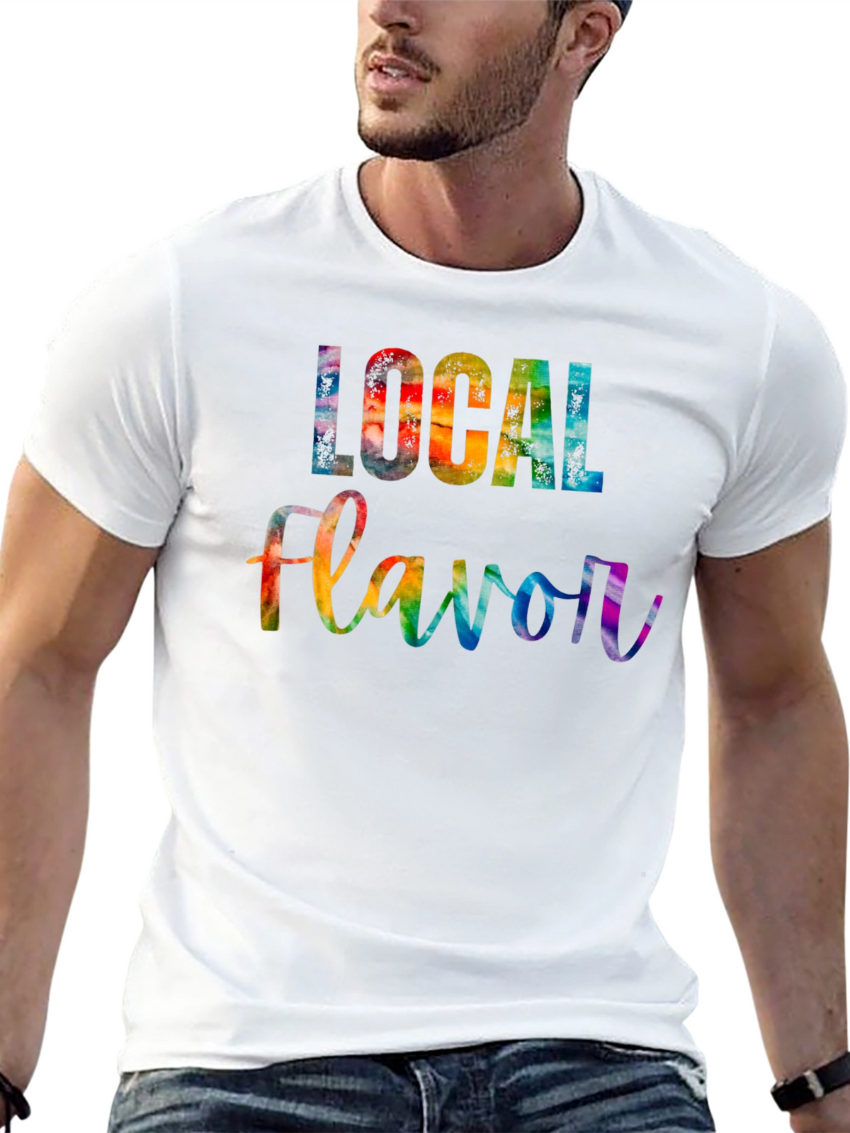 Local Flavor Rainbow Graphic Tee