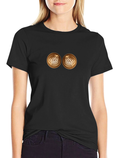 Latte Art Graphic T-Shirt