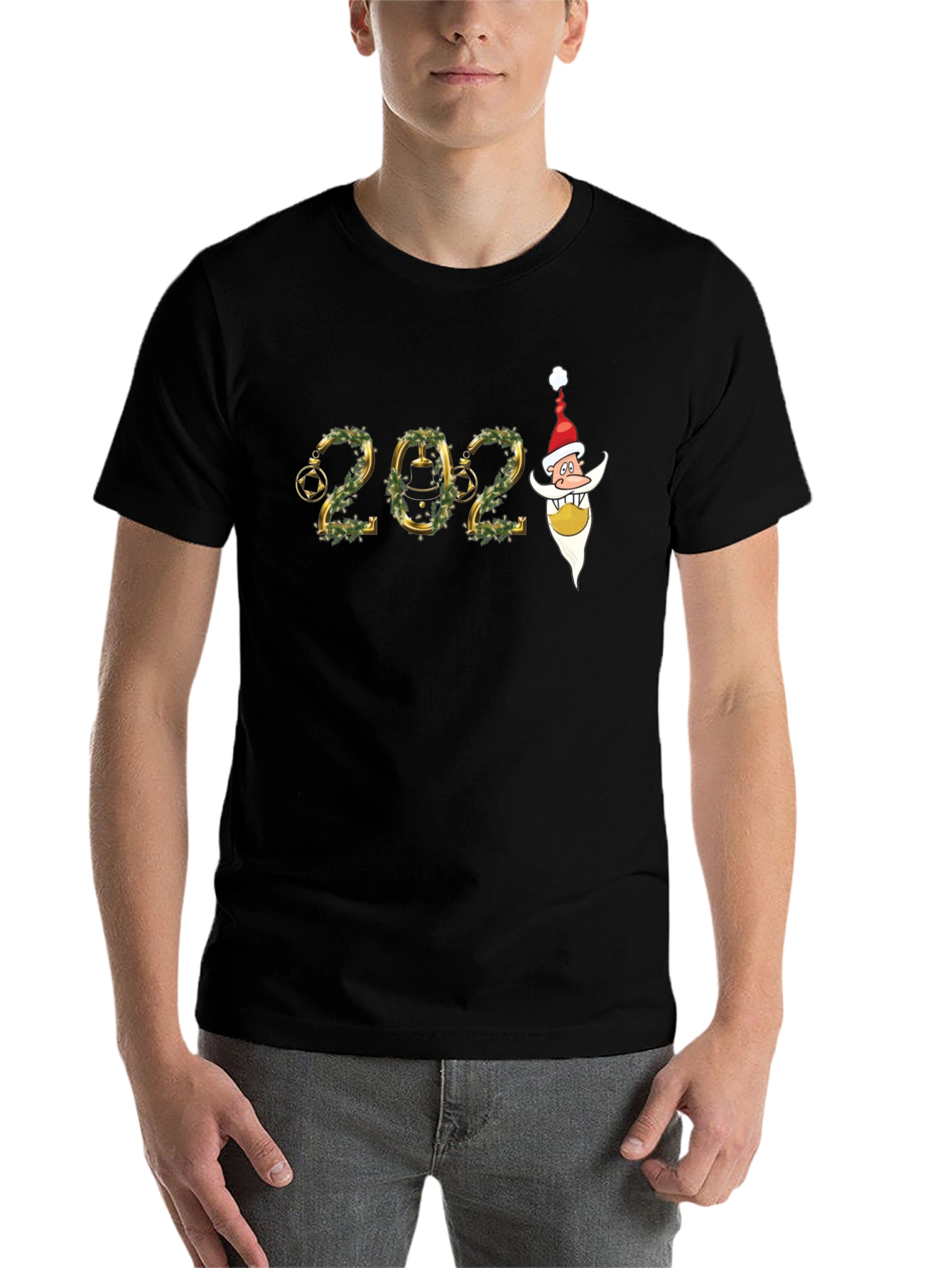 Festive 2024 Santa Graphic T-Shirt