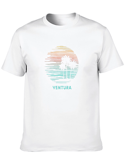 Ventura Palm Tree Sunset Graphic Tee