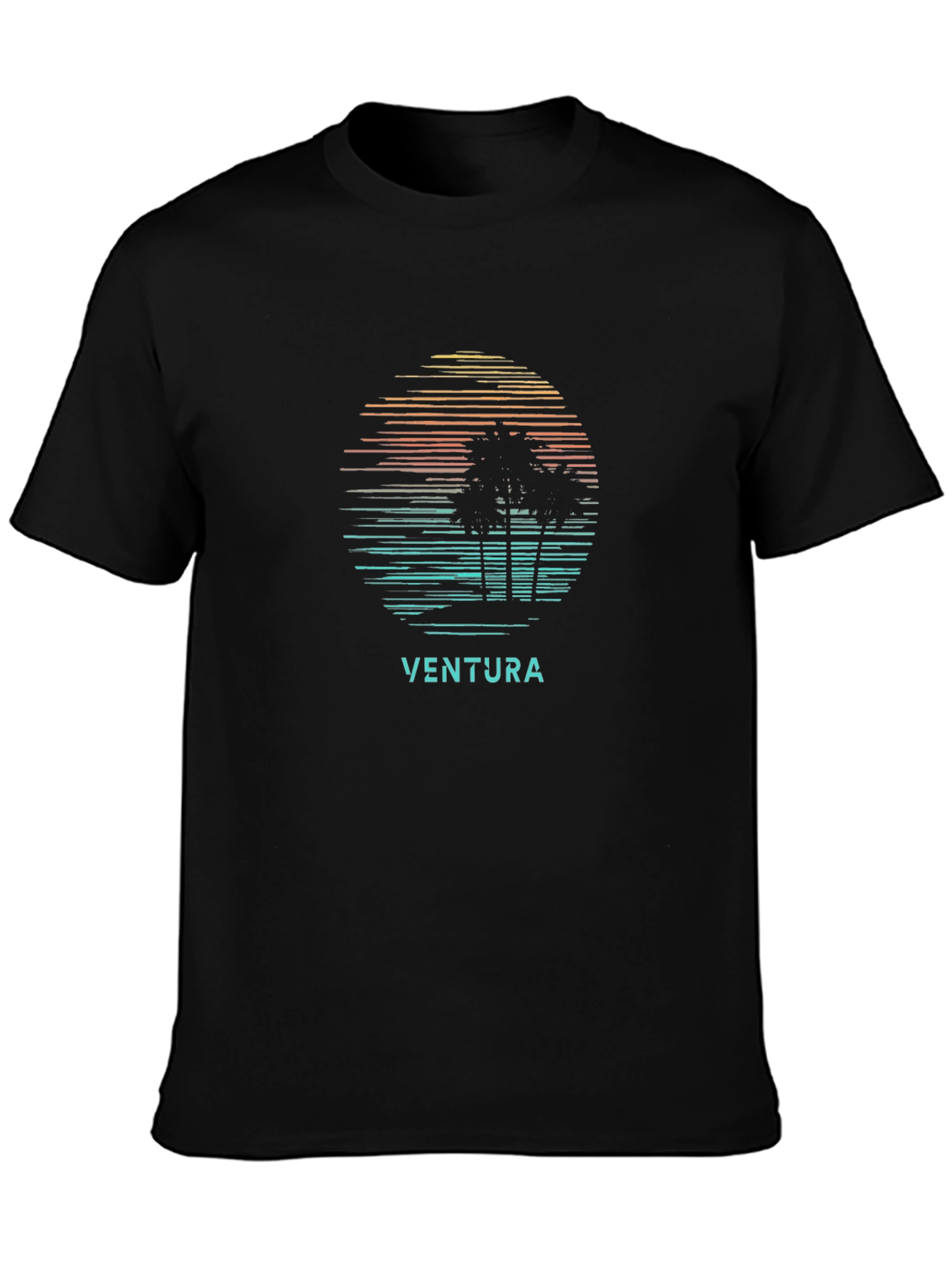 Ventura Palm Tree Sunset Graphic Tee