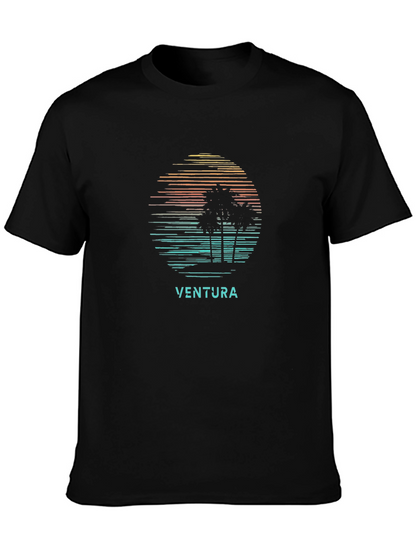 Ventura Palm Tree Sunset Graphic Tee