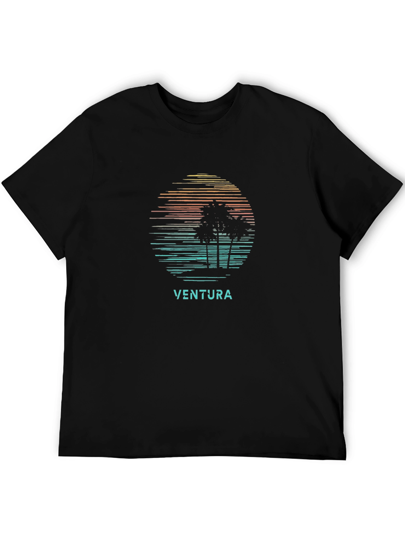 Ventura Palm Tree Sunset Graphic Tee