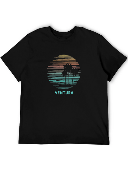Ventura Palm Tree Sunset Graphic Tee