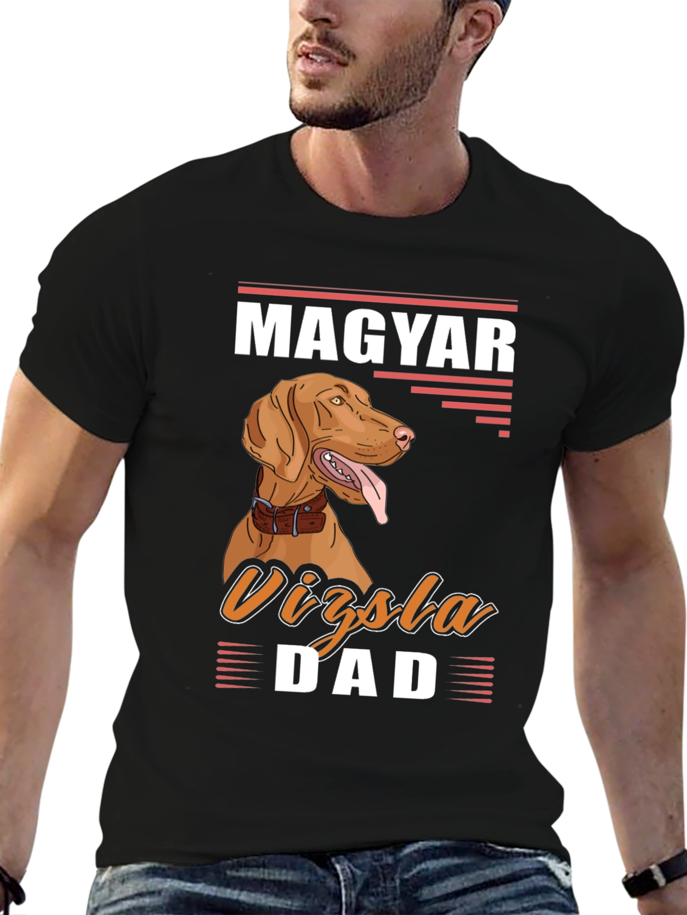 Magyar Vizsla Dad Graphic Tee - Dog Lover T-Shirt