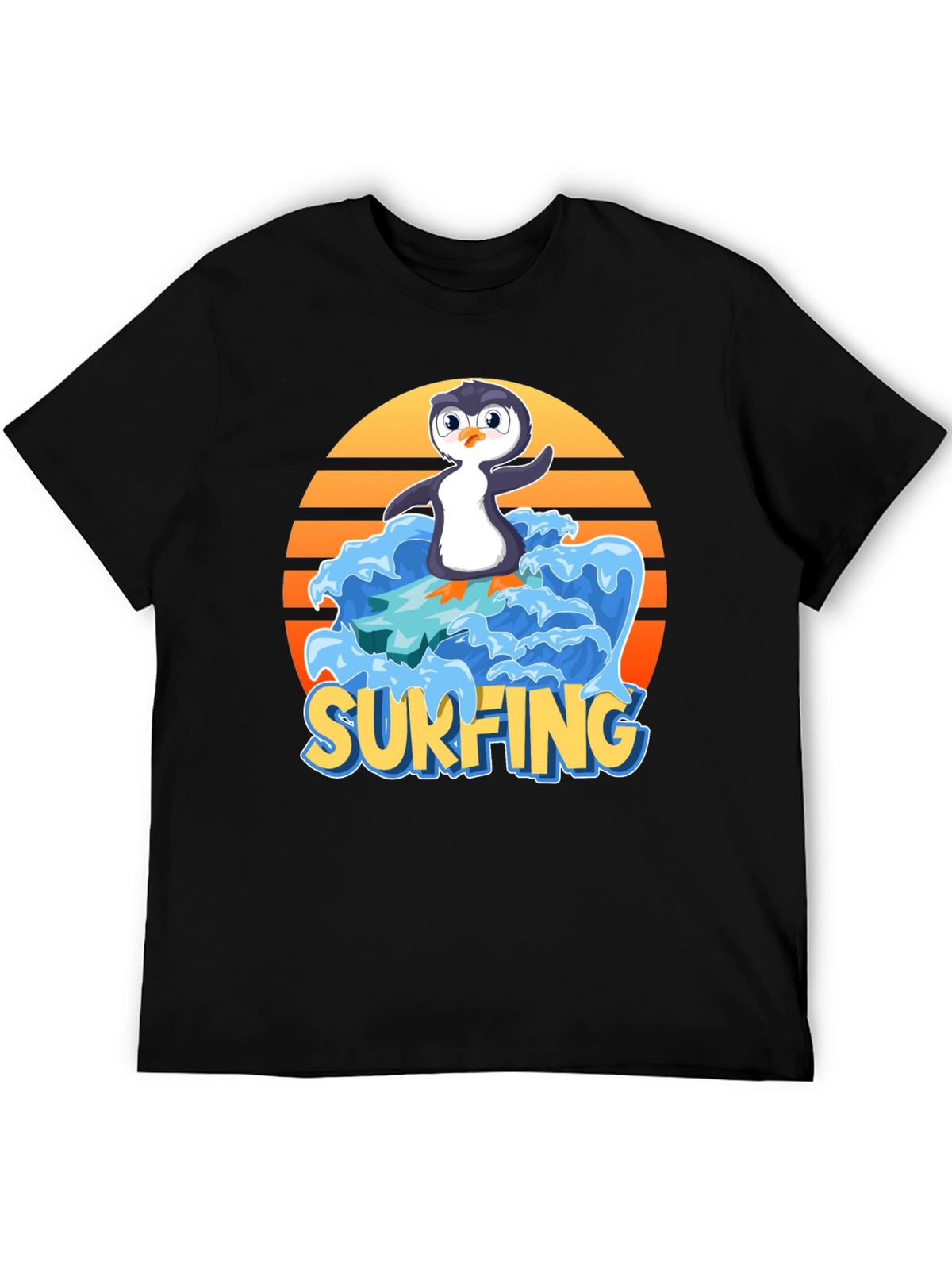 Surfing Penguin Graphic Tee