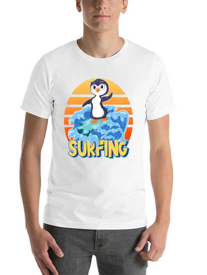 Surfing Penguin Graphic Tee