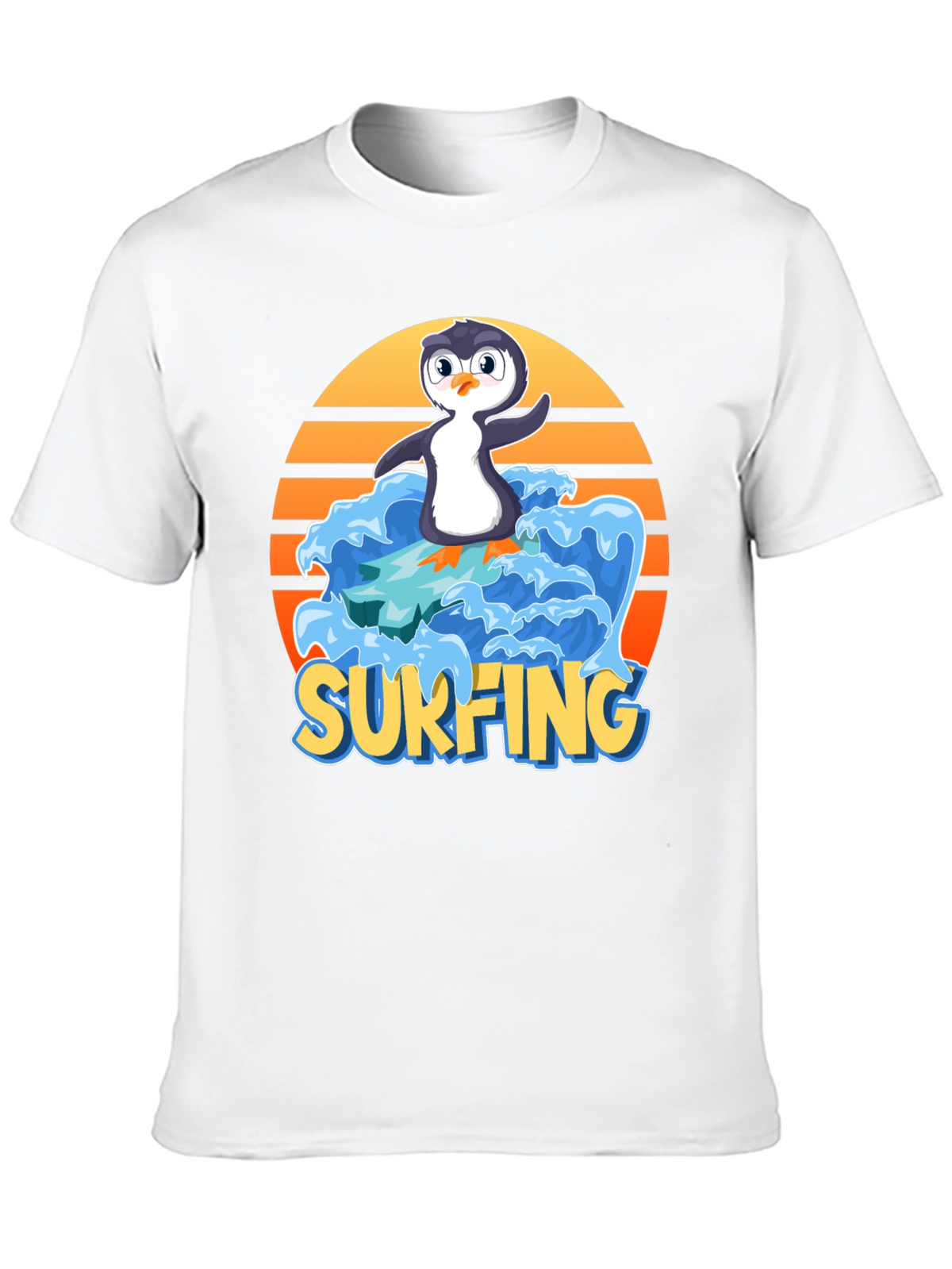 Surfing Penguin Graphic Tee