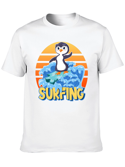 Surfing Penguin Graphic Tee