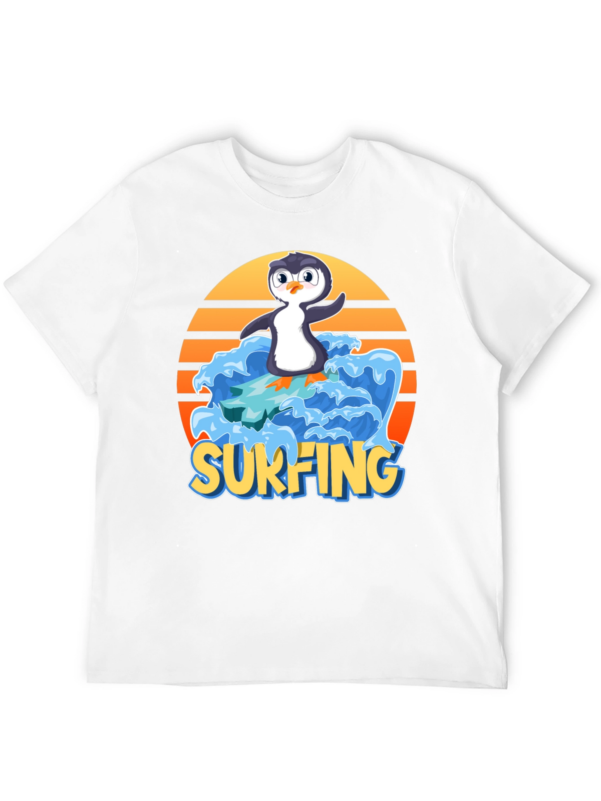 Surfing Penguin Graphic Tee