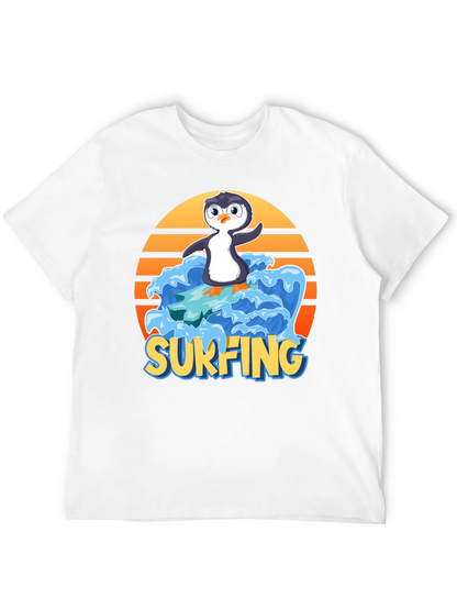 Surfing Penguin Graphic Tee