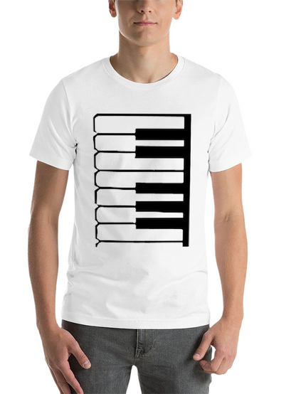 Piano Keys Graphic Tee - Musician T-Shirt