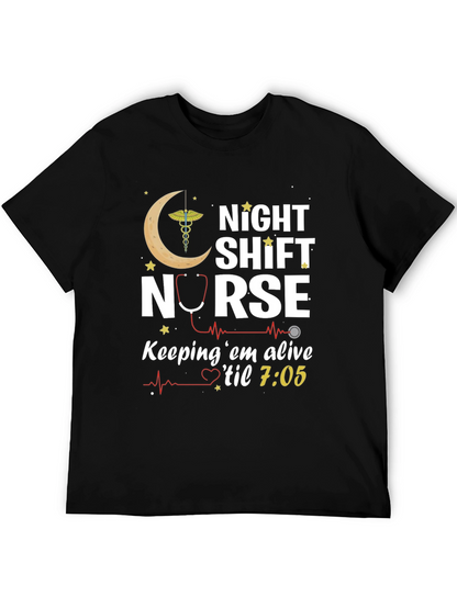 Night Shift Nurse T-Shirt - Keeping em Alive