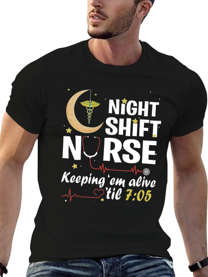 Night Shift Nurse T-Shirt - Keeping em Alive
