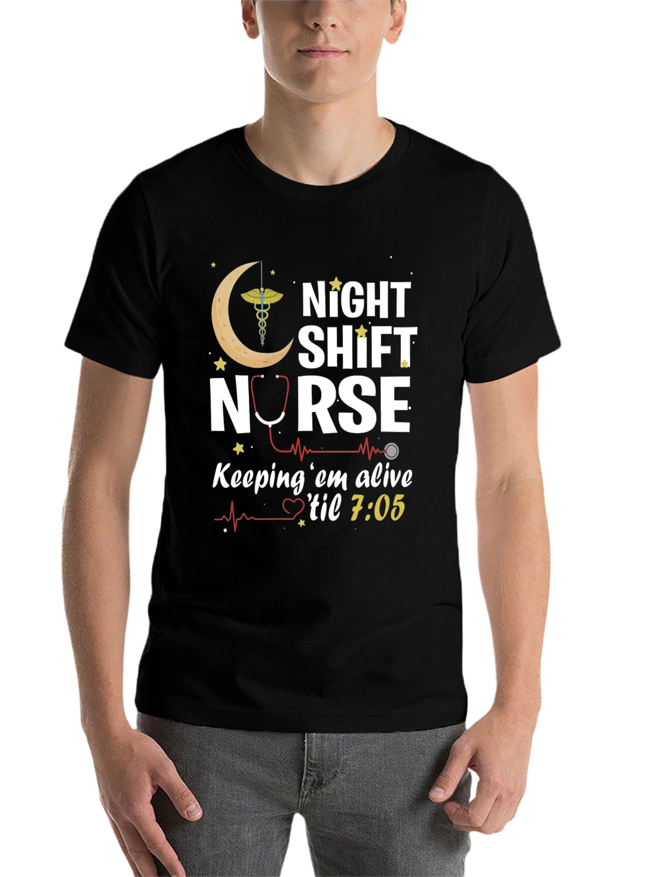 Night Shift Nurse T-Shirt - Keeping em Alive
